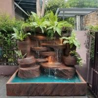 ราคา น้ำตกหินเทียมโมเดิร์น ปูนปั้นคงทน น้ำตกภูเขาธรรมขาติในสวนตกแแต่งต้นไม้ฟรี พร้อมจัดส่ง (29261624796)