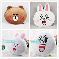 ราคา JAPAN TOMY LINE FRIENDS CHARACTERS HAND WARMER PLUSH CUSHION - MOON/CONY/BROWN (16428697360)
