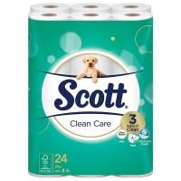 ราคา สก๊อตต์คลีนแคร์กระดาษชำระหนา 3ชั้น แพค 24ม้วน Scott Clean Care Toilet Tissue 3 ply Pack 24roll [บาร์โค้ด 8888336024196] (49103169967)