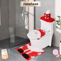 ราคา ผ้าคลุมฝาชักโครกคริสต์มาส JANELAXE, ผ้าคลุมที่นั่งชักโครกน่ารัก Snowman, ชุดฝาชักโครกโพลีเอสเตอร์ DIY ปี (50550181782)