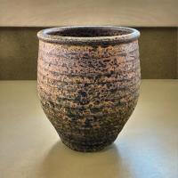ราคา Flowerpot กระถางดินเผาทรงโอ่งลายคอตาล สีวินเทจ เก่า ๆ ขนาด 24 x 28 cm. (25352020632)