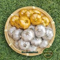 ราคา เหรียญโปรยทานลูกจันทร์ (ตัวเปล่า) เลือกจำนวน 50ชิ้น / 100 ชิ้น สีเงินสีทอง โปรยทานงานบวช (25531004233)