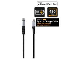 ราคา Capdase Sync & Charge L-pin to USB-C PD Connector Cable (1.5M) (21604487645)