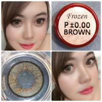 ราคา คอนแทคเลนส์ บิ๊กอาย รุ่น Frozen สีเทา ตาล Gray Brown ค่าสายตาปกติ (0.00) (24095271403)