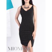 ราคา MIOMORI เดรสสั้น ชุดเดรสสายเดี่ยว ดำ (2112684020)