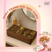 ราคา ถาดไม้ใส่เครื่องประดับกล่องเครื่องประดับไม้หรูหราหลายช่องใส่แหวนสร้อยข้อมือสร้อยคอนาฬิกา (43924471614)