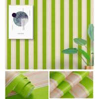 ราคา Wallpaper ลายทาง-สีเขียว วอลเปเปอร์สติ้กเกอร์ ติดผนัง โมเดิร์น (6448761874)