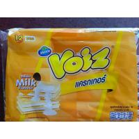 ราคา วอยซ์ แครกเกอร์สอดไส้ครีมรสนม 24 กรัม 12ชิ้น Voiz (56352944072)
