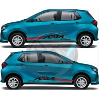 ราคา S1441 ใหม่ Perodua Axia รถไวนิล Decal สติกเกอร์ (54452183815)