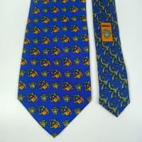 ราคา เนคไท มือสอง Gianni Versace Silk Tie Blue Medusa Teddy Bear Collection Made in Italy (28040580626)