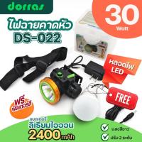 ราคา ไฟฉายคาดหัว DS-022 ไฟฉายแรงสูง ไฟคาดศรีษะ ปรับไฟได้ 2 ระดับ 30W แบตเตอรี่ 2400mAh มีฟิลเตอร์สี ฟรีหลอดไฟLED พร้อมส่ง (27279643191)