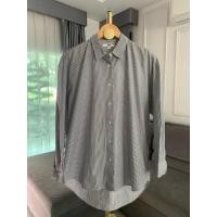 ราคา Uniqlo Size M แท้100% เสื้อเชิ้ตลายทางเทาดำ Unisex Size M (26276065769)