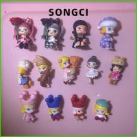 ราคา SONGCI Mini Jewelry, One Day Series My Childhood Series Molly Box, Cute POPBEAN POP MART Cartoon Miniature รูปปั้นของขวัญ (52603197607)