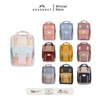 ราคา DOUGHNUT รุ่น Macaroon 16L Classic Series กระเป๋าเป้โดนัท สารพัดช่องจัดเก็บ สายสะพายบุนวม อะไหล่หนังแท้ ทนทาน ของแท้ (25562510678)