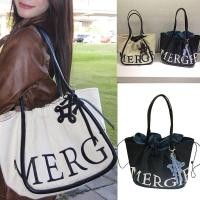 ราคา Merge A Day Bag-Medium Tote Bag Canvas กระเป๋าถือแฟชั่นความจุขนาดใหญ่ (24242294688)