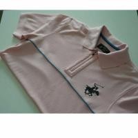 ราคา เสื้อคอปกผู้ชายมือสอง Beverly Hills Polo Club สีชมพู (9410815962)