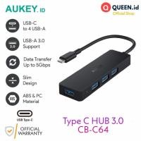 ราคา Aukey HUB TYPE C CB-C64 อะแดปเตอร์แปลง USB 3.0 4 พอร์ต Unity Slim รองรับ Windows MacBook (43176789352)