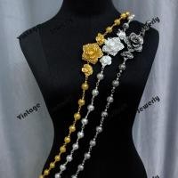 ราคา สร้อยสังวาลย์ เครื่องประดับตกแต่งชุดไทย มี 3 สีให้เลือก (ชุบทอง/เงินรมดำ/เงิน) สินค้าพร้อมส่งจากประเทศไทย (22142077328)