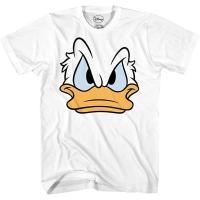 ราคา เสื้อยืดผ้าฝ้ายพิมพ์ลาย ดิสนีย์เสื้อยืดลำลอง Disney Mad Donald Duck Face World Disneyland Funny Costume S-5XL (23781490795)