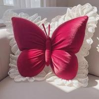 ราคา Lace Butterfly Throw Pillow！ลูกไม้ผีเสื้อโยนหมอนตุ๊กตาผีเสื้อ-รูปโซฟาเบาะตกแต่งตุ๊กตาสัตว์หมอนสําหรับห้องเตียง (29990449797)