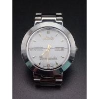 ราคา ส่งฟรี(ร้านค้าจัดส่งไว)งานเก่าวินเทจ นาฬิกาผู้ชาย มิโด้ หน้าปัดสีขาว ขอบสีเงิน ระบบควอทซ์ ขนาดหน้าปัด 37.5 มม (19495674011)