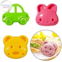 ราคา HabitatPort 1/3pcs เครื่องตัดแซนวิช Mini การ์ตูนกระต่ายหมีรถขนมปังมีดแซนวิชเครื่องตัดซีลสําหรับเด็ก Bento อาหารกลางวันเบเกอรี่แม่พิมพ์ th (43725787326)