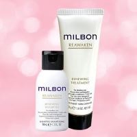 ราคา MILBON REAWAKEN 50 ML.แชมพู และ ครีมนวดผม สำหรับผมแห้ง กระด้าง ชี้ฟู (23780475525)