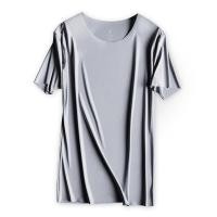 ราคา C เสื้อยืดคอกลมผู้ชายผ้าไหมนมแพะฤดูร้อนเย็นฤดูร้อนเสื้อผ้าผู้ชายคอกลม (29556691139)