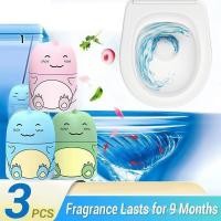 ราคา 3 pcs--Toilet Bowl Cleaner Bottle, Cute Dinosaur-Shaped Bathroom Toilet Tank Cleaner with Ocean, Jasmine, and Peach Scent (52703711866)