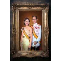 ราคา ภาพปักภาพในหลวงรัชกาลที่ 9พระราชินีด้ายผ้าฝ้าย Eco ปักเต็ม 11CT พิมพ์ Elf Cross Stitch Kit รหัสQFDZ038 (20441140774)