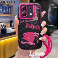 ราคา MHKETH เคสสำหรับ Xiaomi Redmi Note 13 5G POCO X6 Neo 5G เคสโทรศัพท์ซิลิโคนพร้อมเชือกแขวนทันสมัย (52803248231)