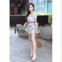 ราคา ชุดเซ็ทเสื้อ+กางเกงกระโปรง (1557443488)