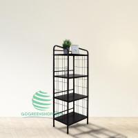 ราคา ชั้นวางของเหล็ก สีดำ 4 ชั้น ทำจากโครงเหล็กทั้งหมด สามารถรับน้ำหนักได้เยอะ gg99 (15225231096)