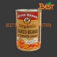 ราคา อะยัม ถั่วขาวออร์แกนิคในซอสมะเขือเทศ 425 กรัม Ayan Organic Baked Beans in Tomato Sauce 425 g. (28750477601)