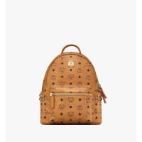 ราคา กระเป๋า MCM MEDIUM STARK STUDDED BACKPACK - COGNAC ของแท้ มือหนึ่ง (8552143509)