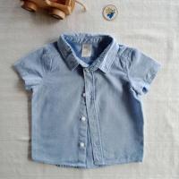 ราคา H&M #เสื้อเด็กมือ2✨✨เสื้อเชิ๊ตแขนสั้นสีฟ้า size 68✅ซักหอม>>>พร้อมใส่ครับ ❤️ (26788086526)