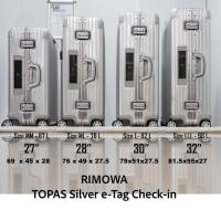 ราคา RIMOWA Topas Silver e-tag check-in Original Aluminum Suitcase - กระเป๋าเดินทางริโมว่า (25133268598)