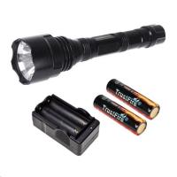 ราคา TrustFire ไฟฉาย T1 1600LM Cree XM-L T6 + ที่ชาร์ตถ่าน + ถ่านชาร์ต 2 ก้อน (138205)