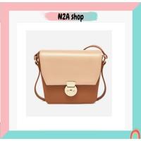 ราคา กระเป๋าถือสตรี กระเป๋าสะพายข้าง Micocah สีน้ําตาลนู้ดพร้อมหัวเข็มขัดทอง 430 N2a Shop (42058828119)