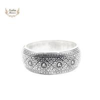 ราคา กำไลถมเงินแท้ลายกระจังสลับเม็ดนะโม (25259303494)