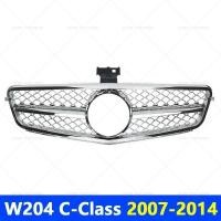 ราคา for 2007-2014 W204 Mercedes Benz C-Class C180 C200 C250 C300 C43 AMG GT Front Bumper Grille Hood Gr (50402537607)