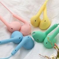 ราคา หูฟัง Aพร้อมไมโครโฟน Wired Earphone Audio Jack 3.5mm Headphone Colorful Matte Earbuds Stereo (19080225550)