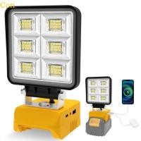 ราคา Con ไฟ LED ทํางานไร้สาย 52W 5200LM ไฟฉายพร้อมพอร์ตชาร์จ USB และ Type C (45352452369)