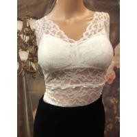 ราคา เสื้อชั้นในบังทรง อก 32-34 ผ้าลูกไม้ สีขาว (ไม่รวมกระโปรง) (12191359762)