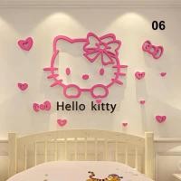 ราคา อะคริลิคตกแต่งผนัง3D ลายการ์ตูนน่ารักคิตตี้ (18245309153)