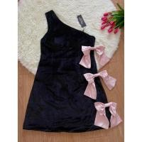 ราคา เดรสกำมะหยี่แต่งโบว์ งานป้าย มือ 1 ⭐️❤️‍ (18769102027)