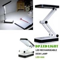 ราคา DESK LAMP โคมไฟตั้งโต๊ะชาร์จไฟในตัว รุ่นLED-666 (3202932800)