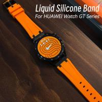 ราคา สายนาฬิกาข้อมือซิลิโคน พร้อมอะแดปเตอร์โลหะ หรูหรา สําหรับ Huawei Watch 4 GT4 46 มม. Huawei Watch Ultimate Huawei Watch GT3 Pro 46 มม. Watch 3 Pro GT2 46 มม. (24671757964)