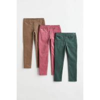 ราคา H&M(เอชแอนด์เอ็ม) กางเกงเทรกกิ้งผ้าลูกฟูกแพ็ค 3 ชิ้น เด็กผู้หญิง 0983140_4 (42350790101)