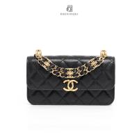 ราคา [ของแท้]CHANEL WOC MINI BLACK CAVIAR GHW มีใบรับประกัน ตรวจสอบได้ทุกใบ ✅ (46851470223)